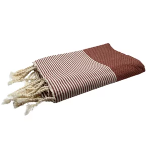 Fouta Nid d'Abeille terracotta